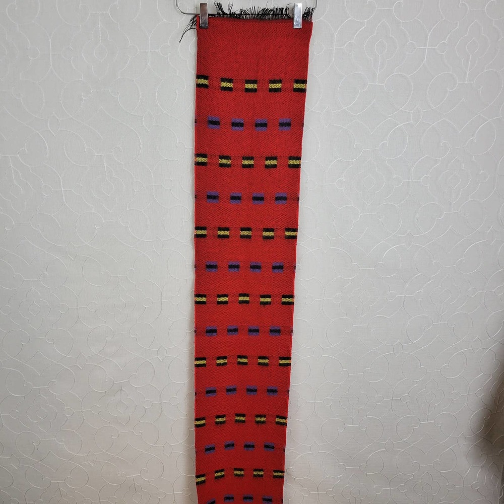 Vintage Unbranded‎ Womens Fashion Scarf One Size Red Woven